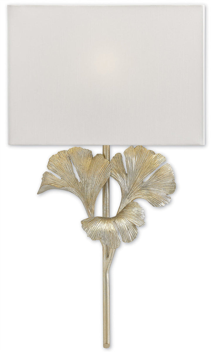 Gingko Silver Wall Sconce