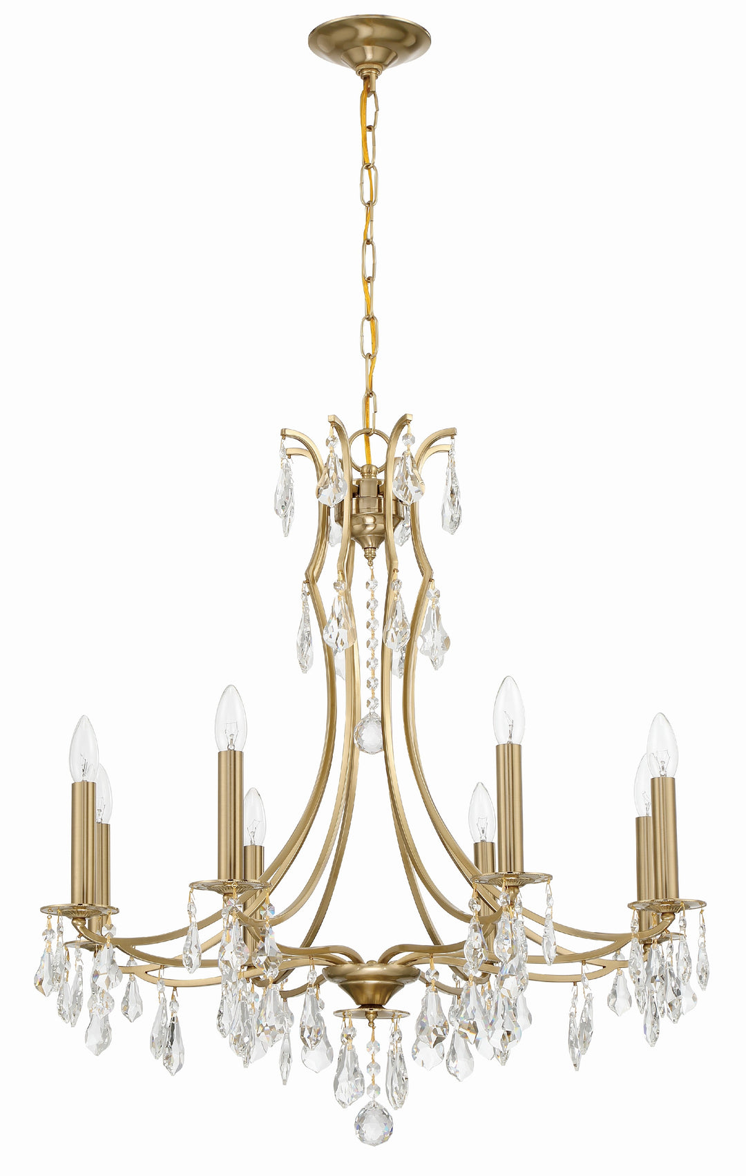 Crystorama Cedar 8 Light Polished Chrome Chandelier