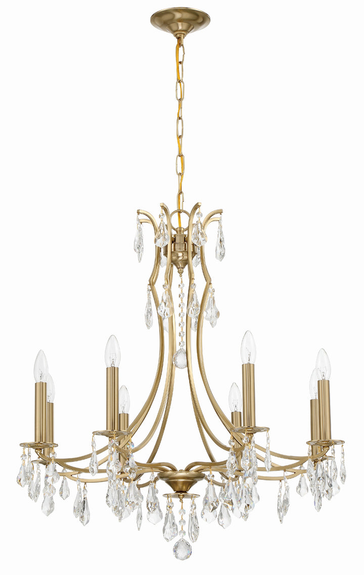 Crystorama Cedar 8 Light Polished Chrome Chandelier