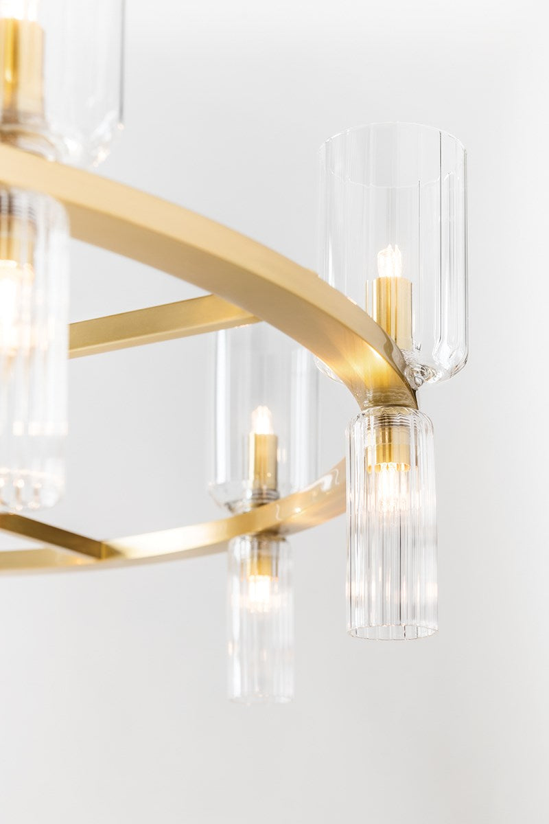 Tabitha Chandelier - Aged Brass