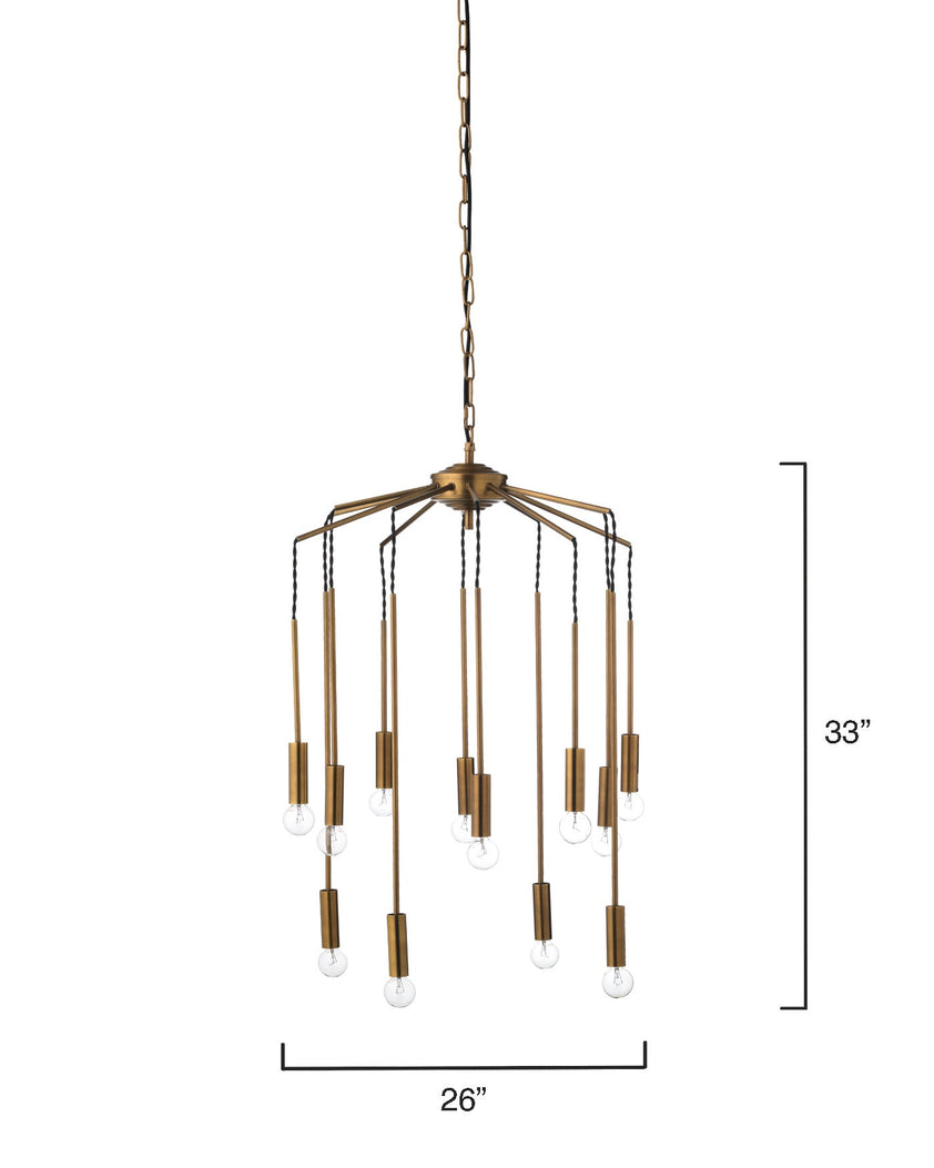 Cascade Pendant-Brass