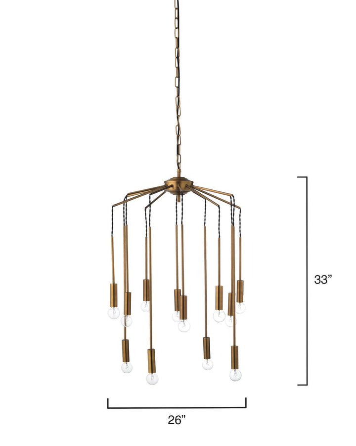 Cascade Pendant-Brass