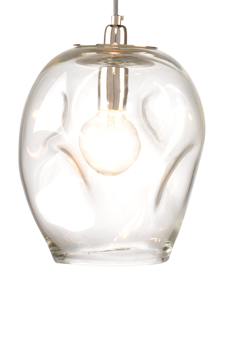 Dimpled Glass Pendant-Clear-5DIMP-LGC