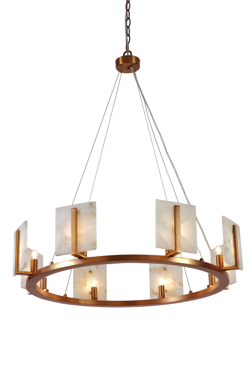 Halo Chandelier-Brass