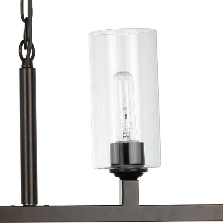 Linear 6 Light Chandelier-Oil Rubbed Bronze-5LINE6-OBC