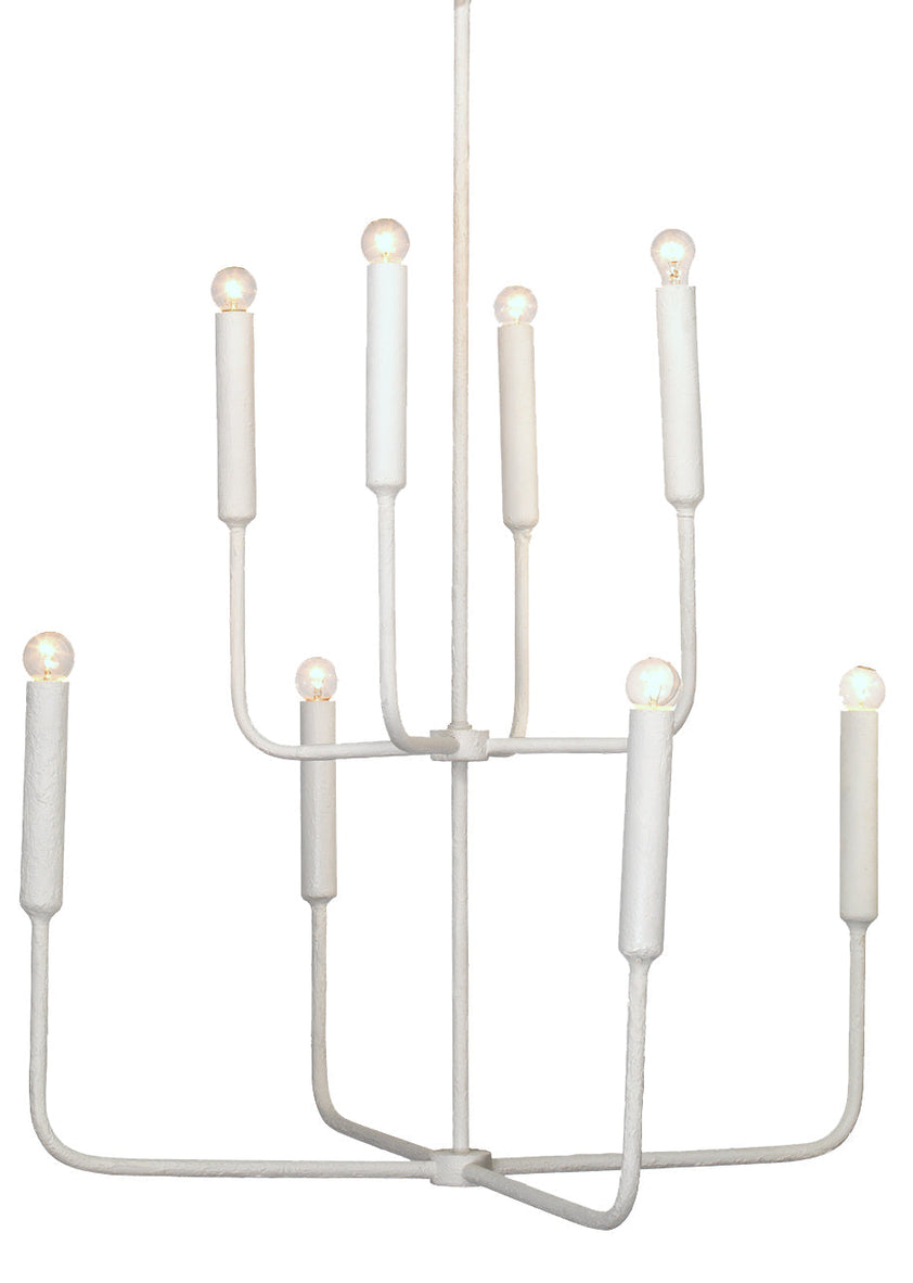 Mercer Two Tier Chandelier-White