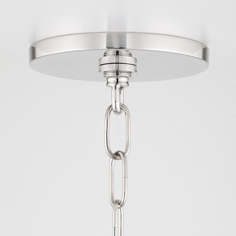 Sasha Pendant 12" - Polished Nickel