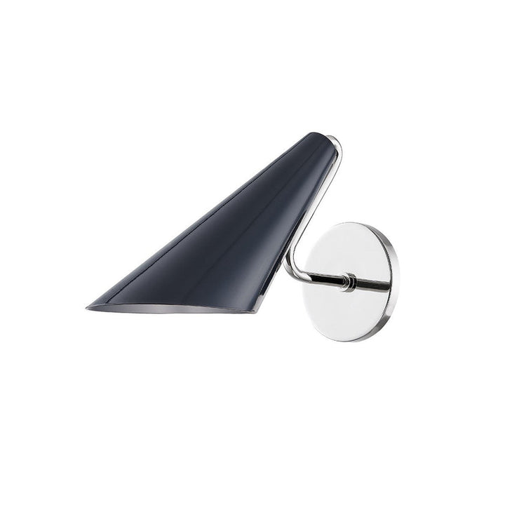 Talia Wall Sconce 5" - Polished Nickel/Midnight Blue