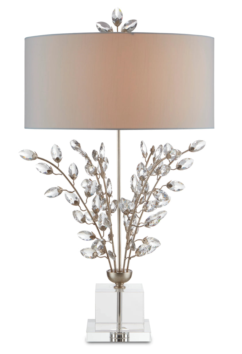 Forget-Me-Not Silver Table Lamp