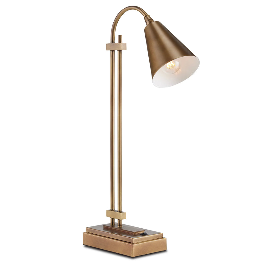 Symmetry Brass Desk Lamp