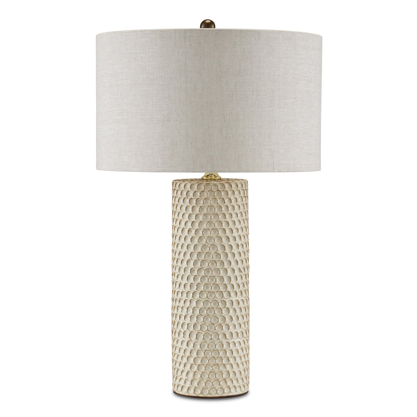 Polka Dot Ivory Table Lamp