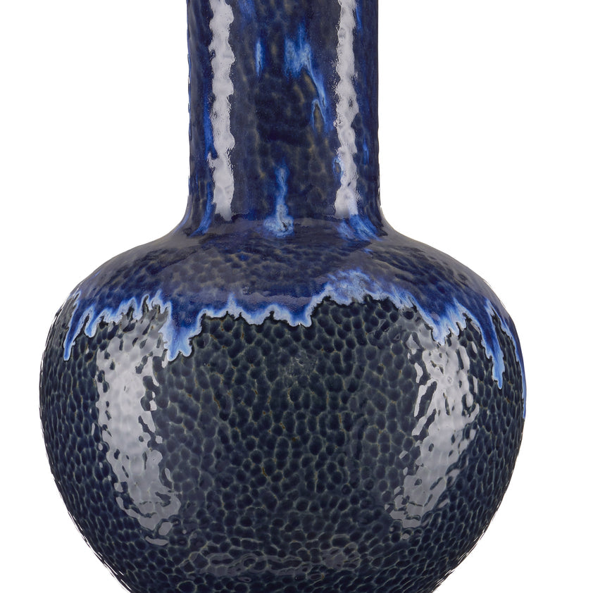 Kelmscott Gourd Blue Table Lamp