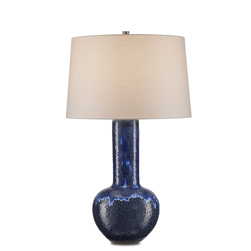 Kelmscott Gourd Blue Table Lamp