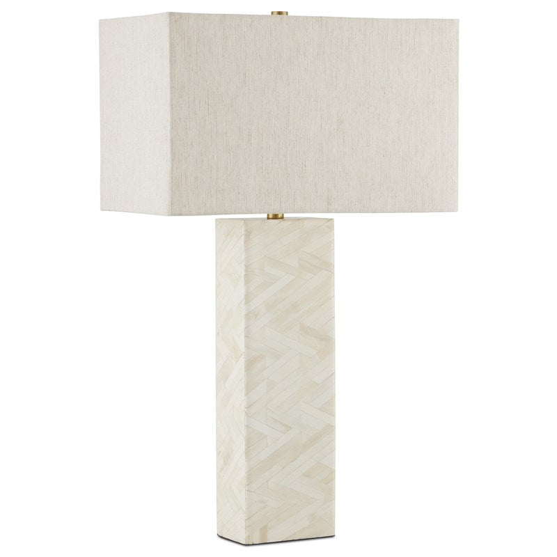 Elegy White Table Lamp