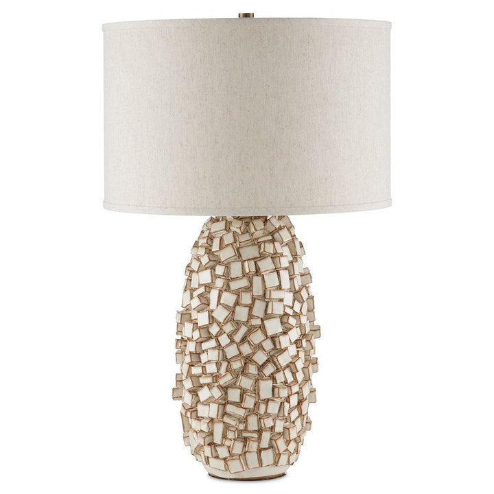 Sugar Cube Ivory Table Lamp