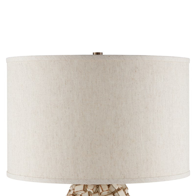 Sugar Cube Ivory Table Lamp