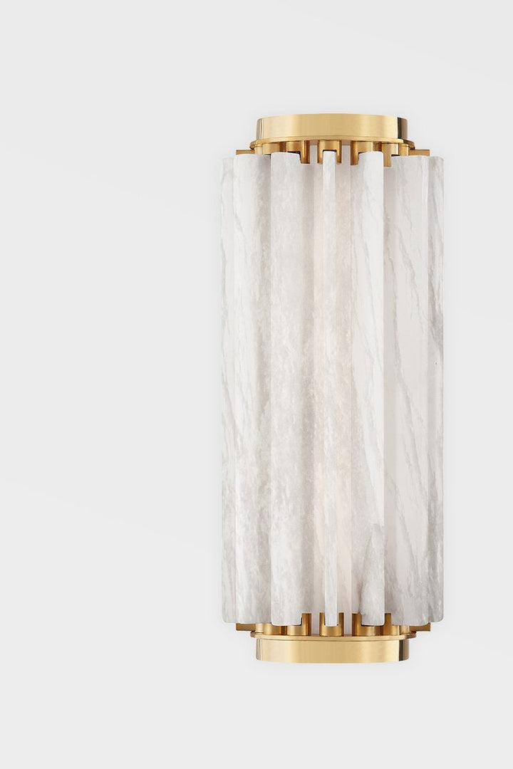 Hillside Small W Wall Sconce - Aged Brass