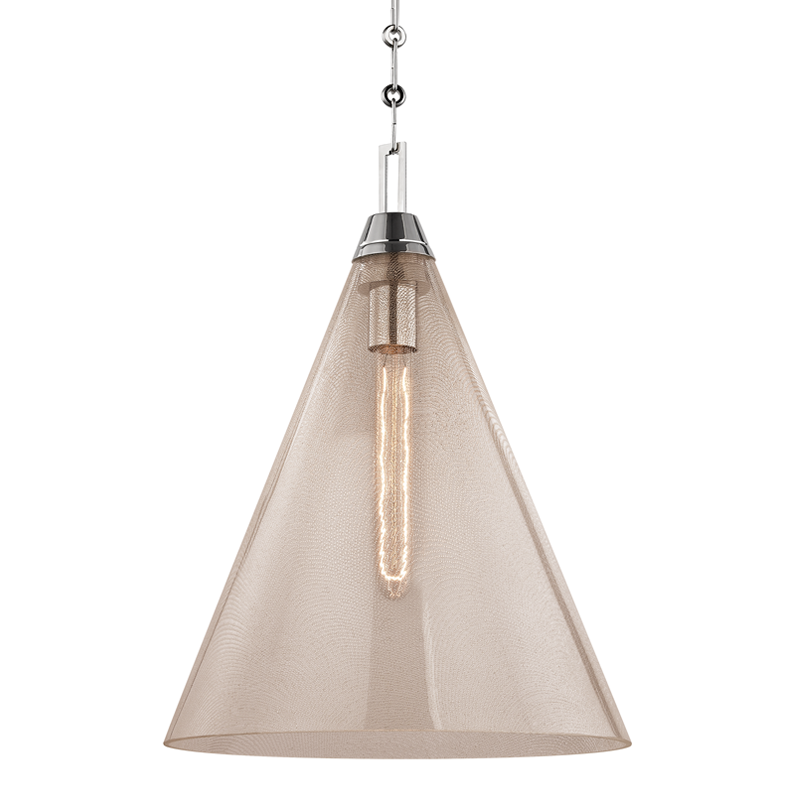 Newbury Pendant 19" - Polished Nickel