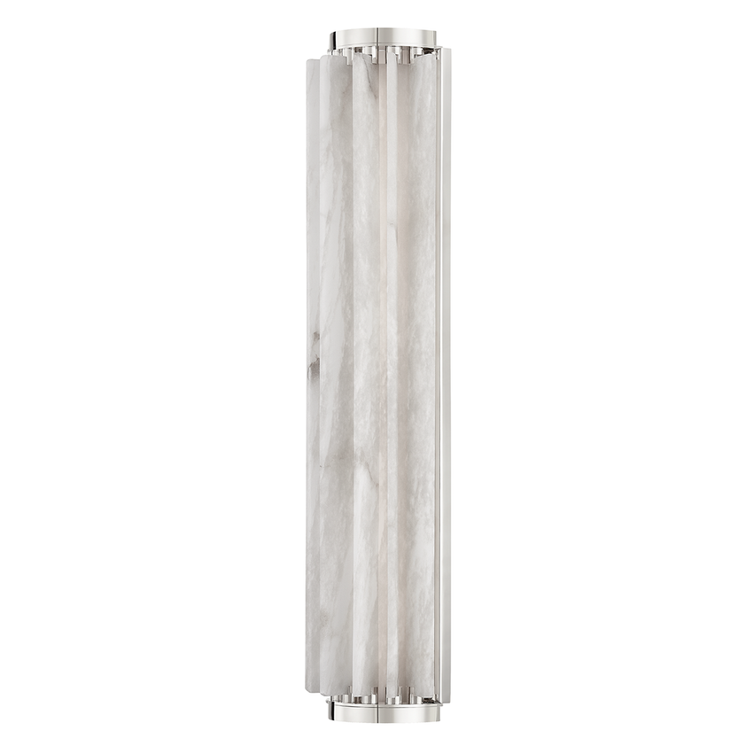 Hillside Large W Wall Sconce - Polished Nickel