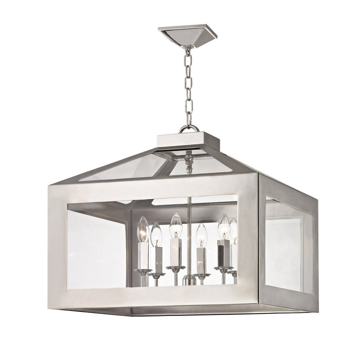 Crystorama Brian Patrick Flynn Hurley 6 Light Polished Nickel Chandelier