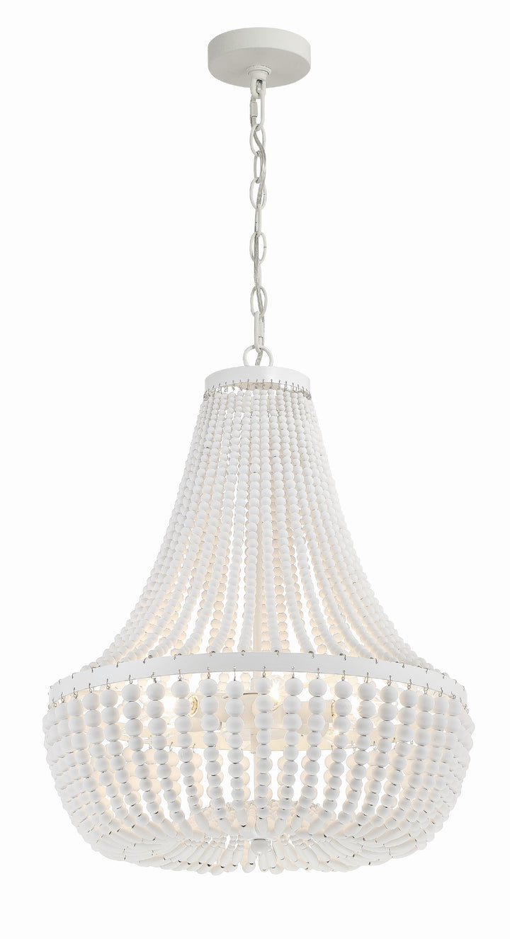 Crystorama Rylee 6 Light Antique Gold Chandelier