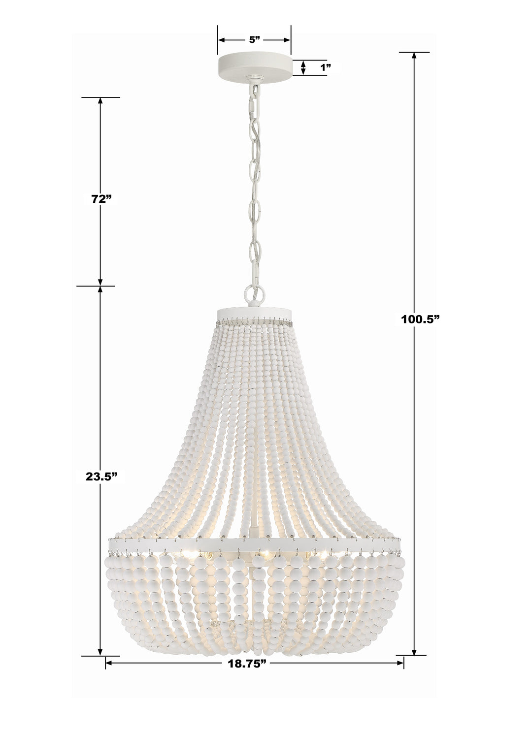 Crystorama Rylee 6 Light Antique Gold Chandelier