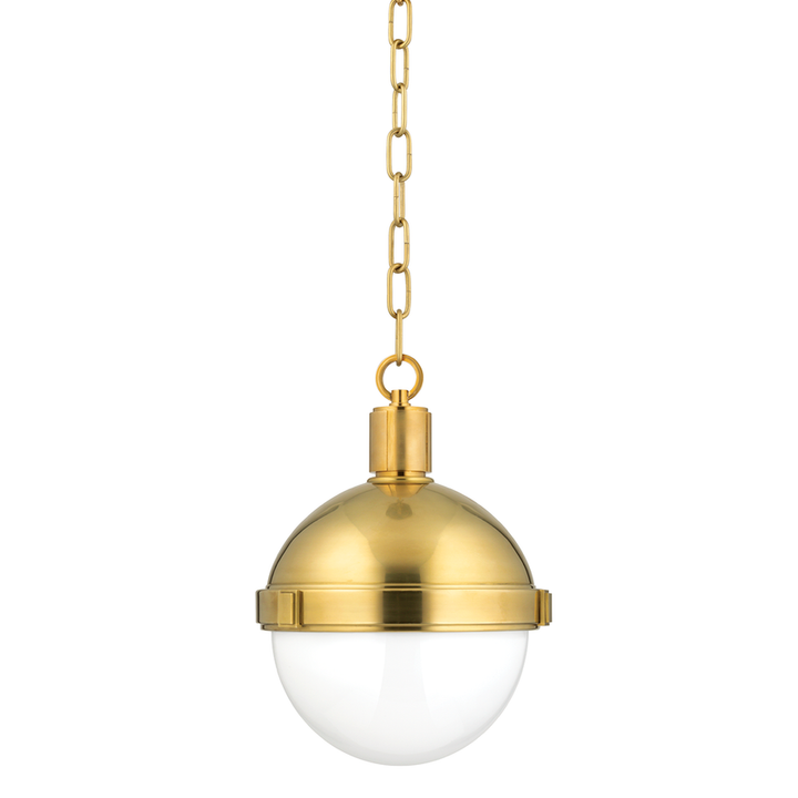 Lambert Pendant 12" - Aged Brass