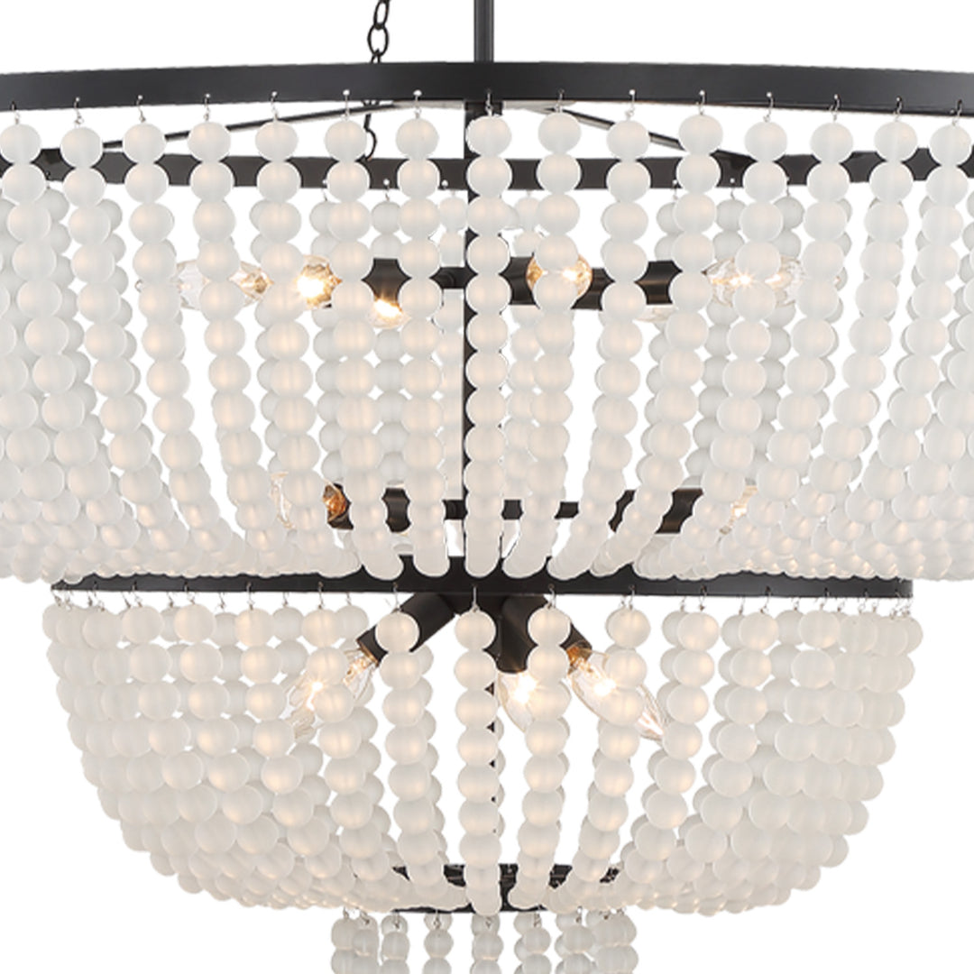 Crystorama Rylee 12 Light Antique Gold Chandelier