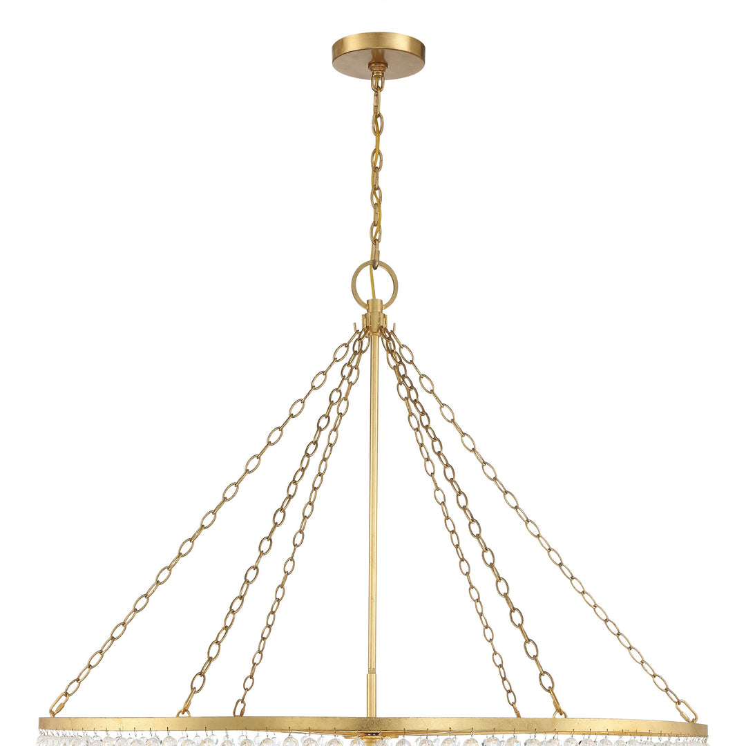 Crystorama Rylee 15 Light Antique Gold Chandelier