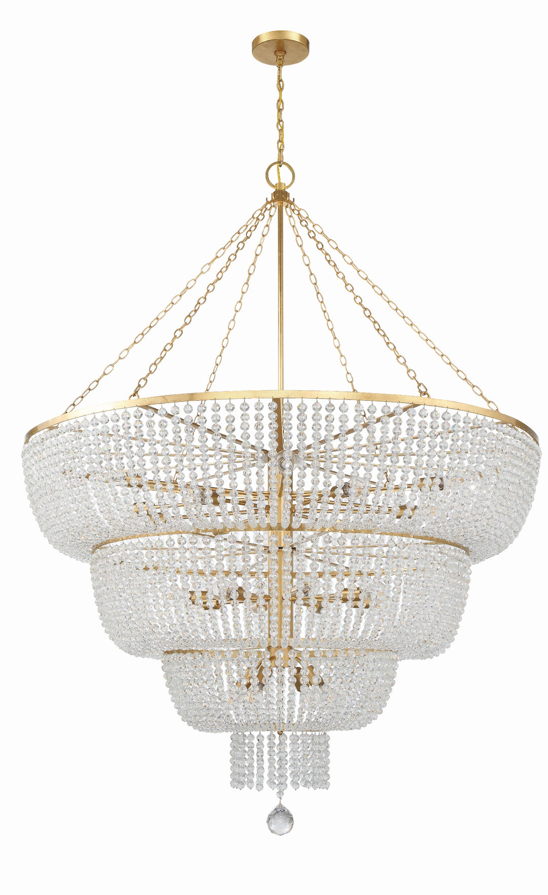 Crystorama Rylee 24 Light Antique Gold Chandelier