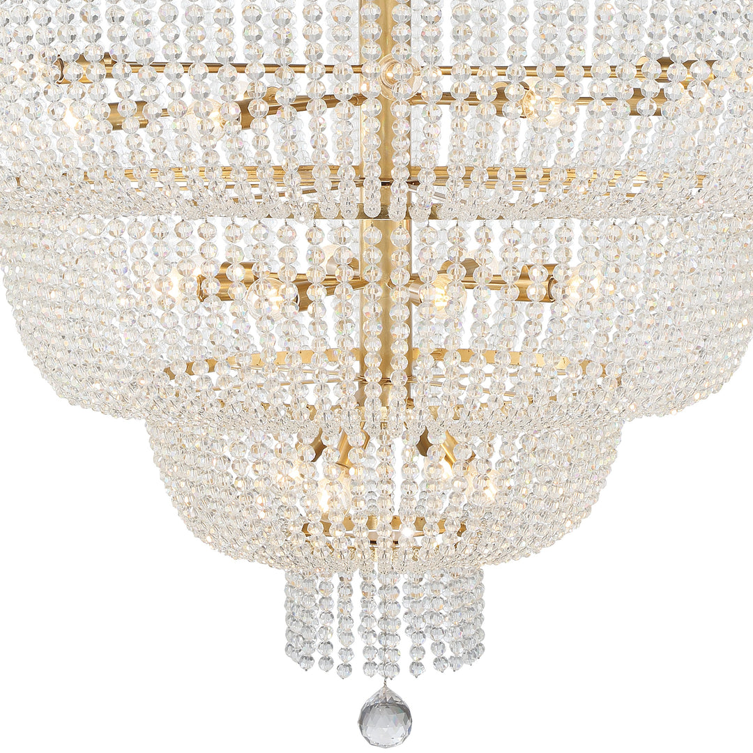 Crystorama Rylee 24 Light Antique Gold Chandelier