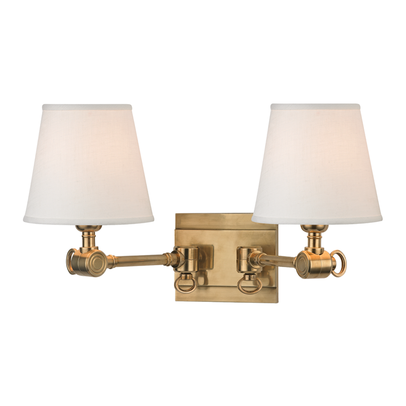 Hillsdale Wall Sconce 9" - Aged Brass