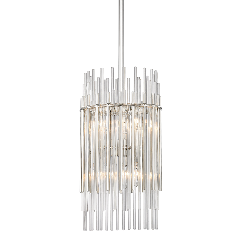 Wallis Pendant 19" - Polished Nickel