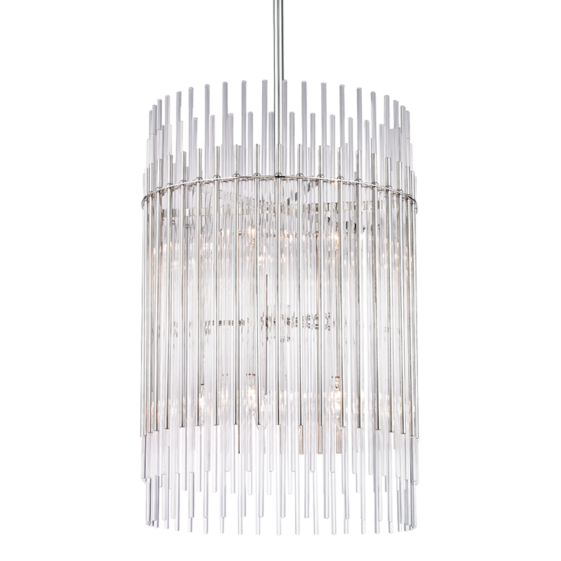 Wallis Pendant 30" - Polished Nickel