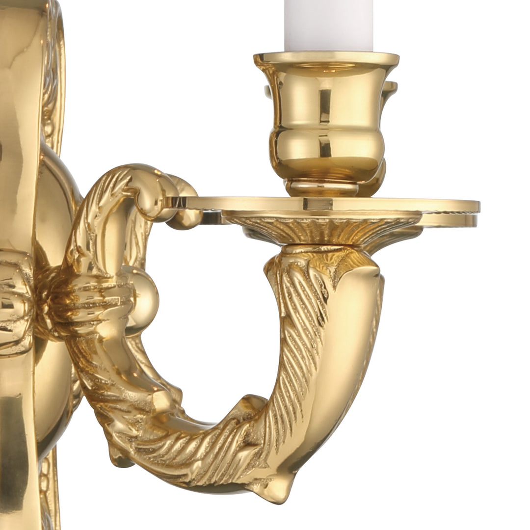 Crystorama Crystorama 2 Light Polished Brass Cast Sconce