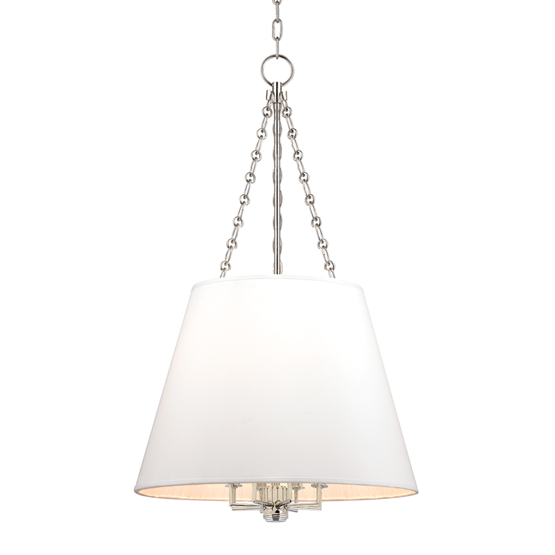 Burdett Pendant 36" - Polished Nickel