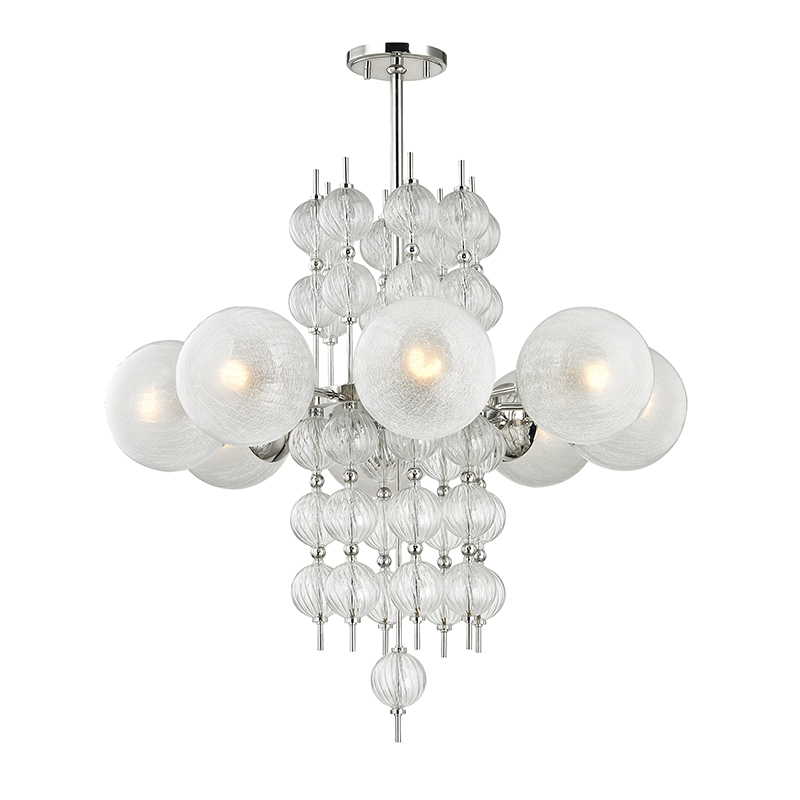 Calypso Chandelier 32" - Polished Nickel