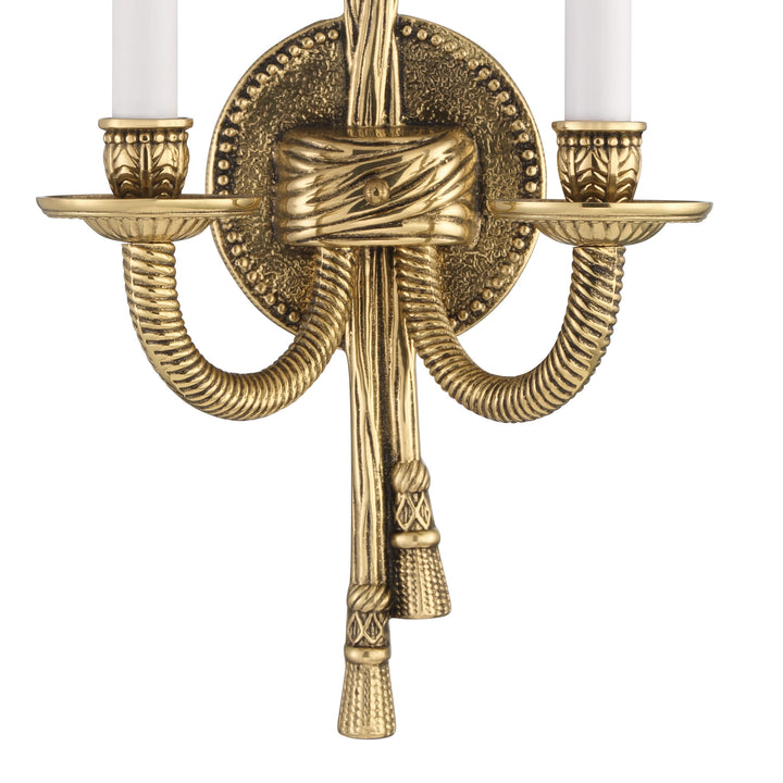 Crystorama Crystorama 2 Light Olde Brass Cast Sconce