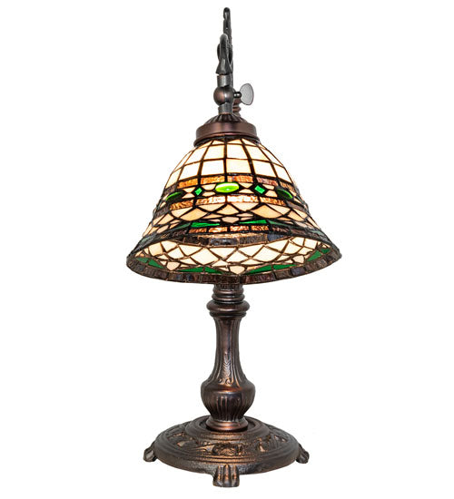 20" High Tiffany Roman Bridge Arm Table Lamp