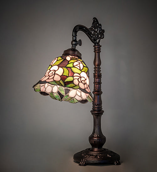 20" High Begonia Bridge Arm Table Lamp