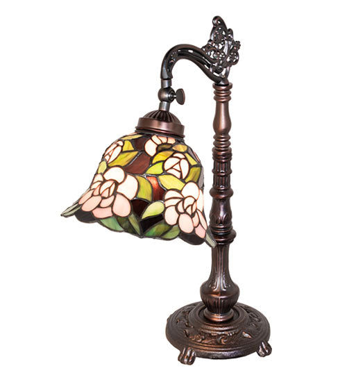 20" High Begonia Bridge Arm Table Lamp