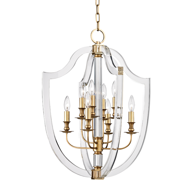 Arietta Pendant 27" - Aged Brass