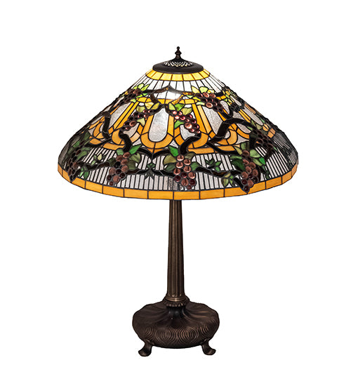 31" High Jeweled Grape Table Lamp