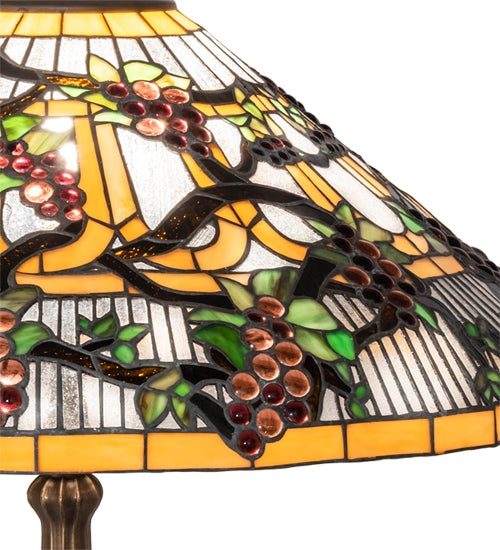 31" High Jeweled Grape Table Lamp