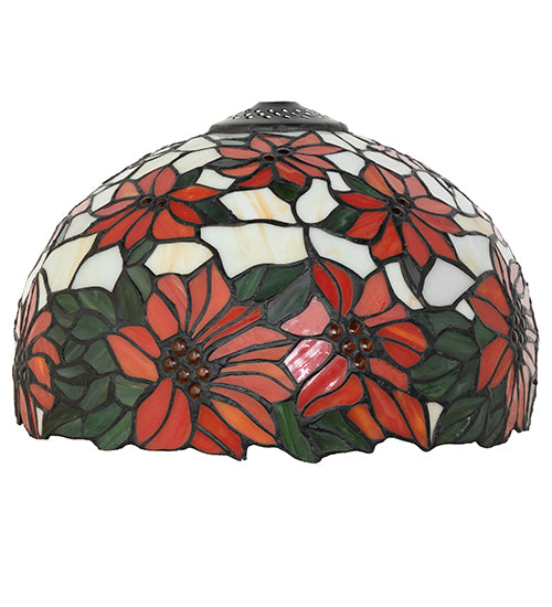 12" Wide Poinsettia Shade