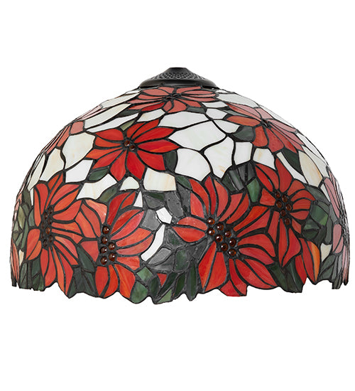 16" Wide Poinsettia Shade