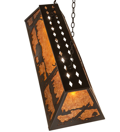 48"L Buffalo Oblong Pendant