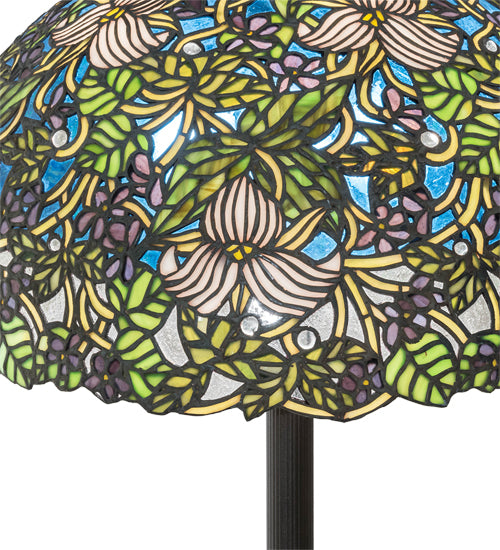 60"H Trillium & Violet Floor Lamp