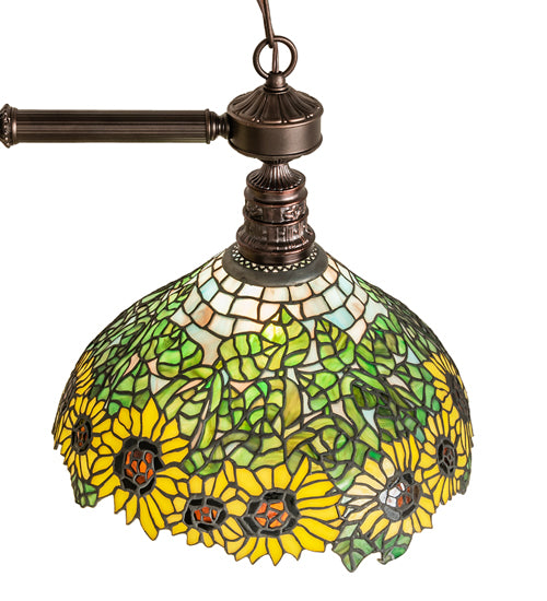 35" Long Wild Sunflower 2 Lt Island Pendant