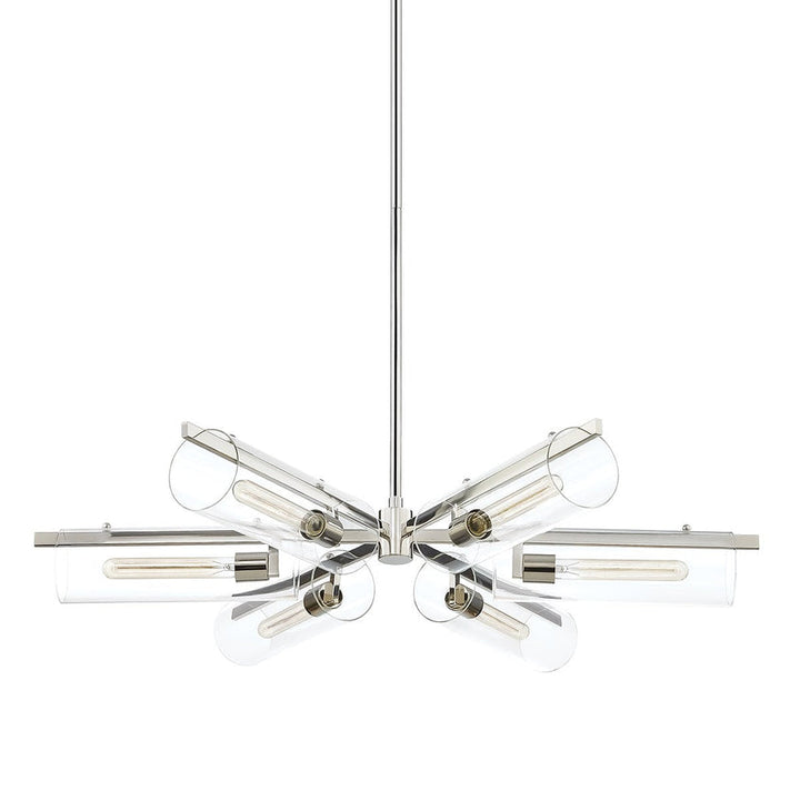 Ariel Chandelier 40" - Polished Nickel